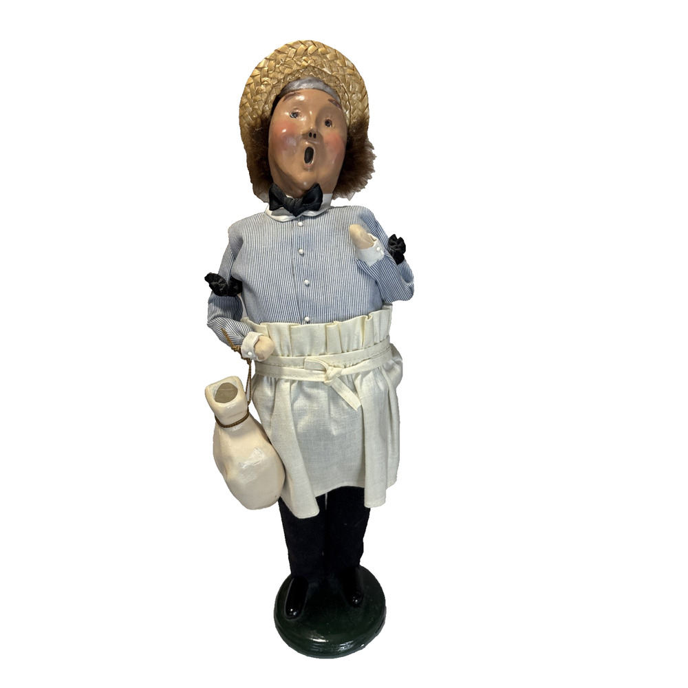 1995 Byers' Choice Ltd. The Carolers Butcher Holding Ham Cries of London Series